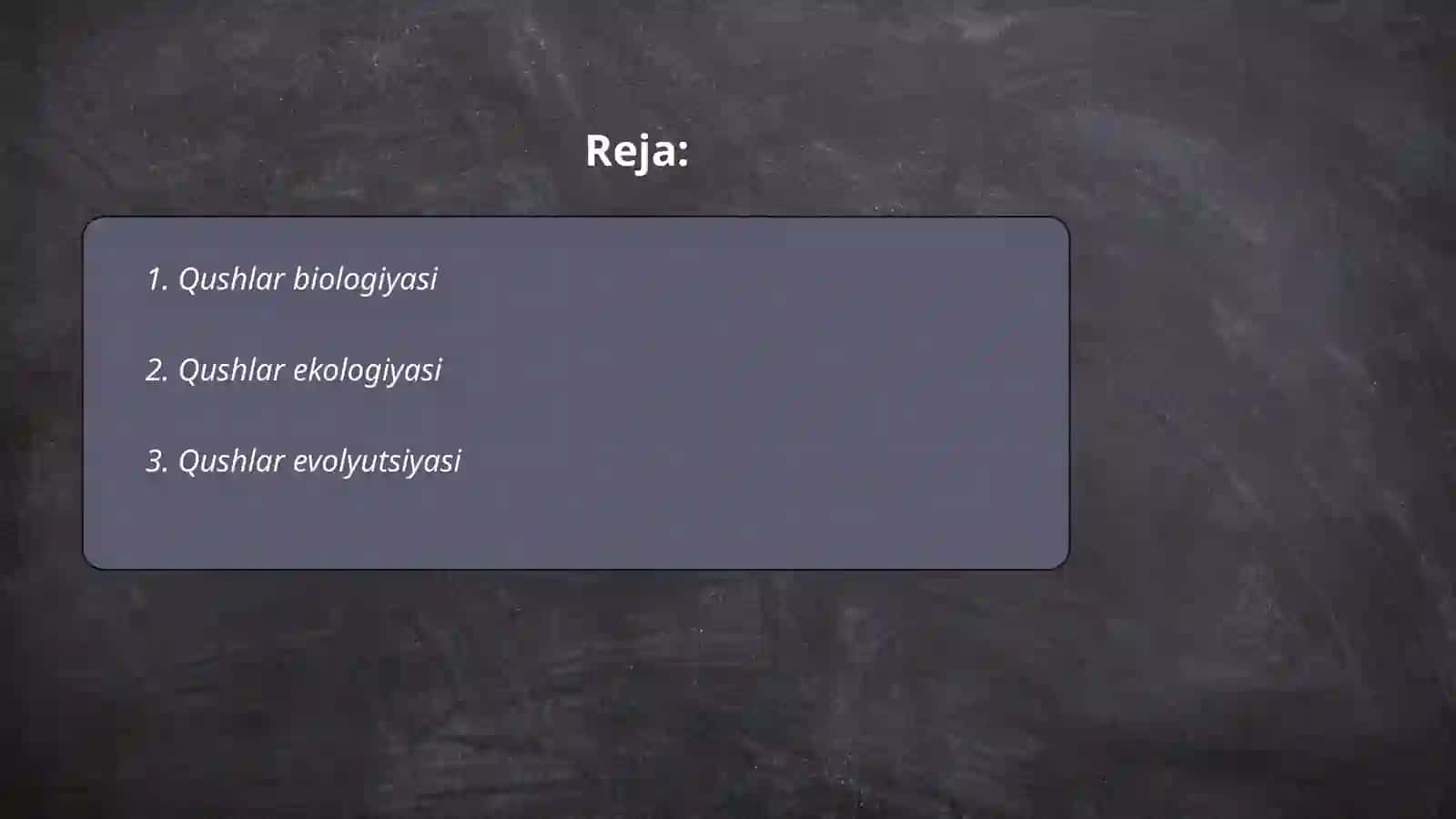 Qushlar biologiyasi 2