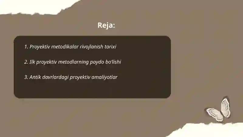 Proyektiv metodikalar tarixi 2