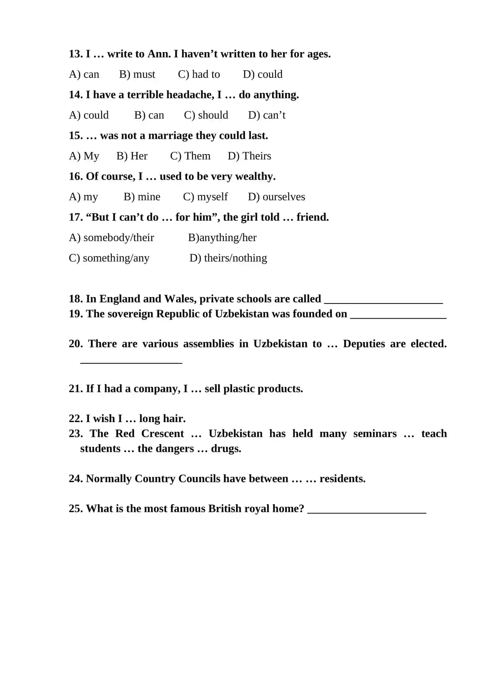 Test for Olympiada 2