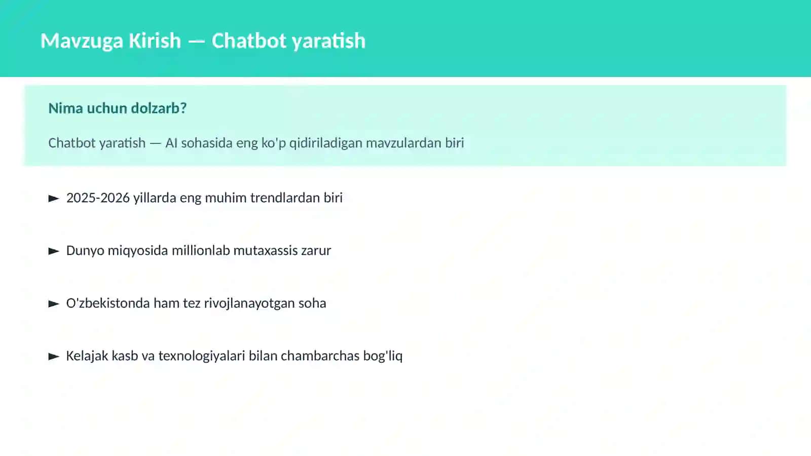AI | NLP TABIIY TIL QAYTA ISHLASH 2