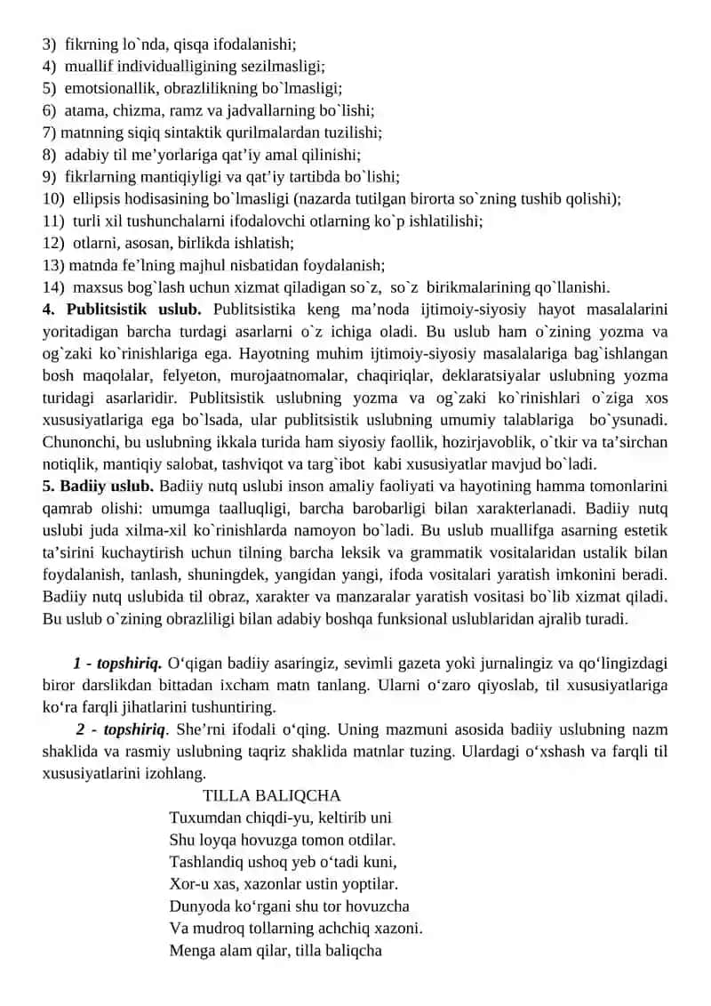 Ilmiy uslub va uning xususiyatlari 2