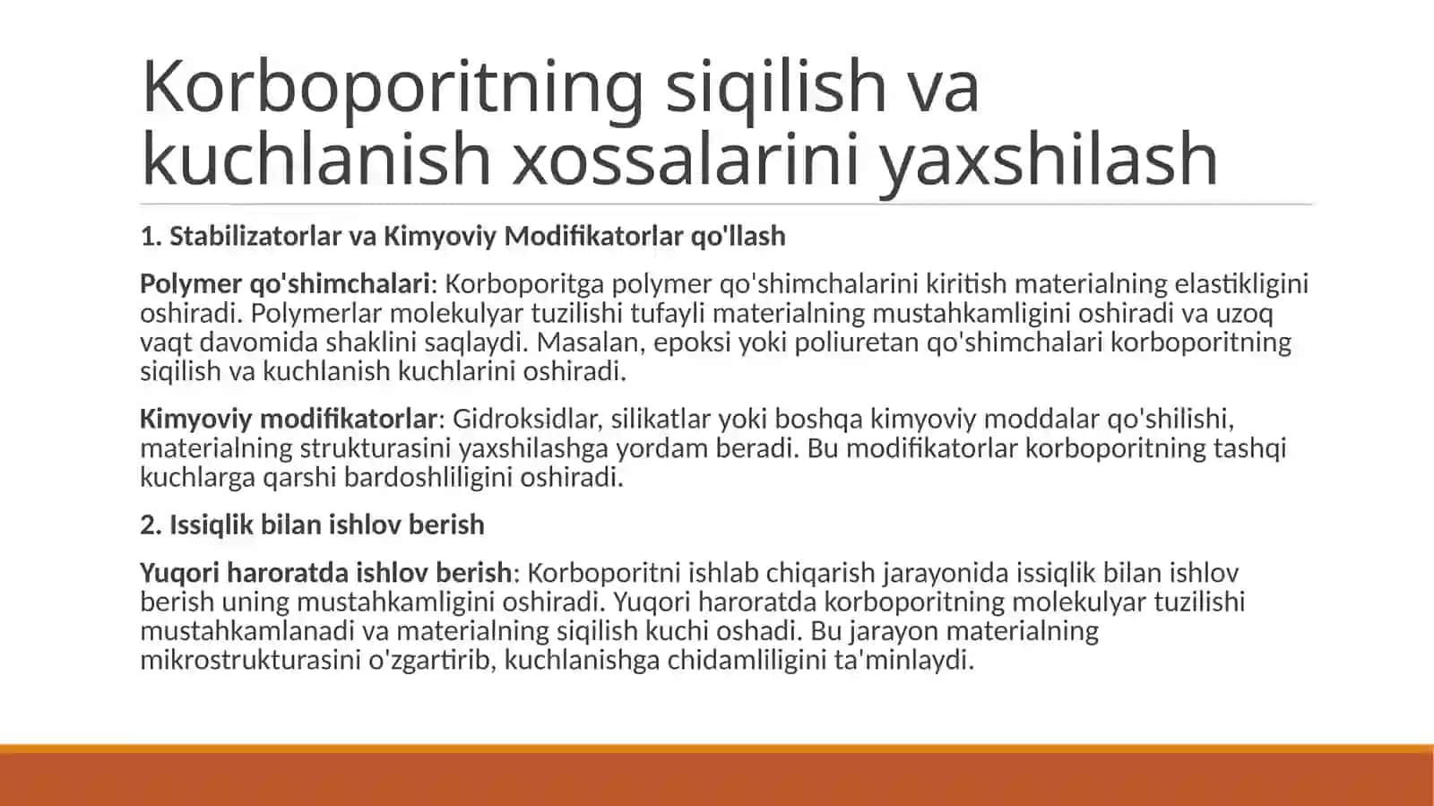 Korboporitning fizik-mexanik xossalari 2
