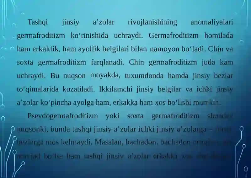 AYOLLAR JINSIY A'ZOLARI RIVOJLANISHI 2