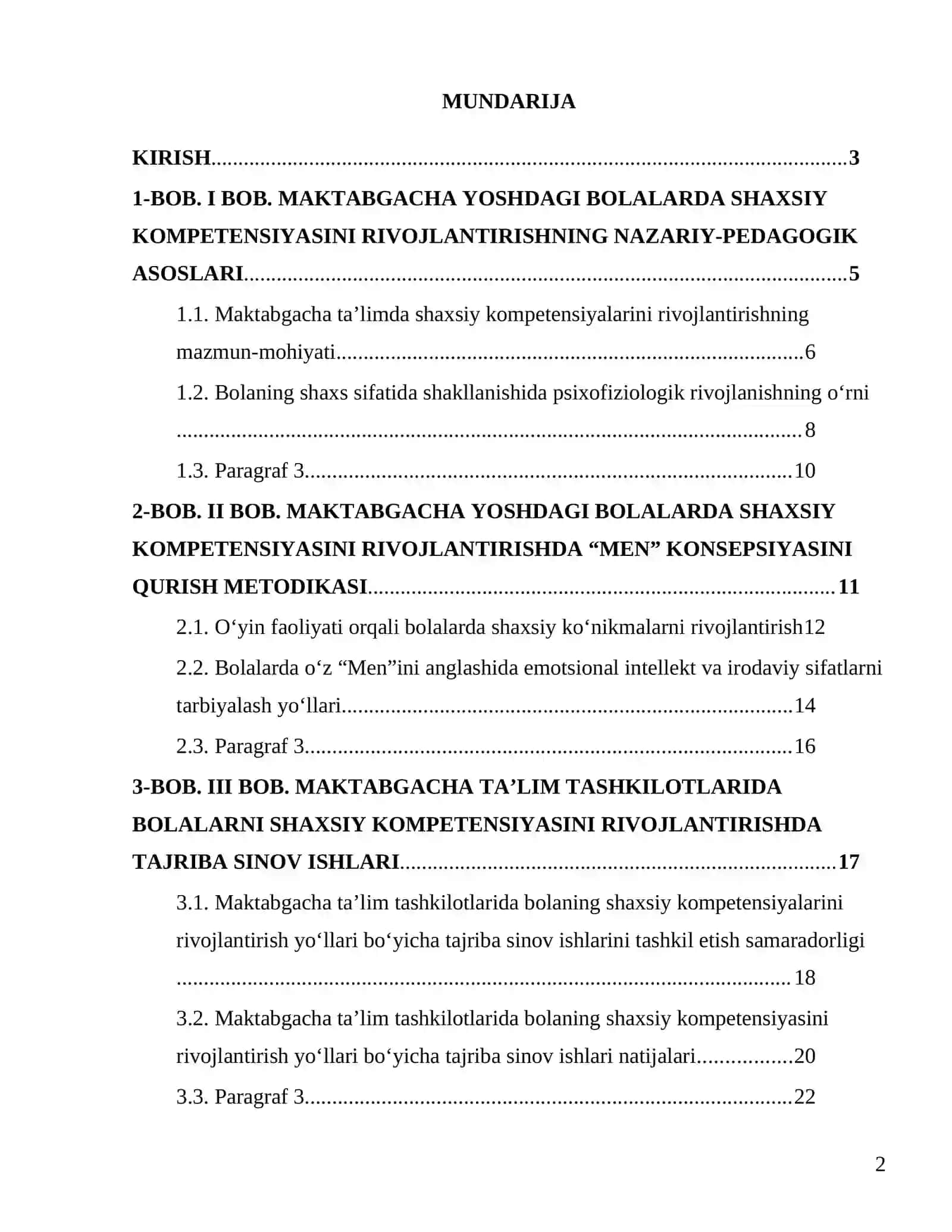 Maktabgacha yoshdagi bolalarning shaxsiy kompetensiyasini rivojlantirish yoʻllari 2