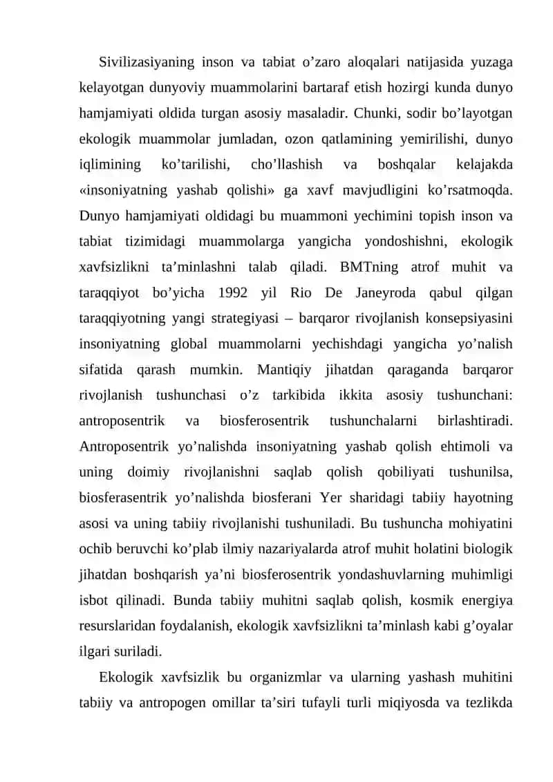BIOXAVFSIZLIK, UNING STRUKTURASI VA UNI QOLLASHNING HUQUQIY ASOSLARI 2