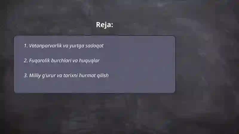 Men vatanning munosib fuqarosiman 2