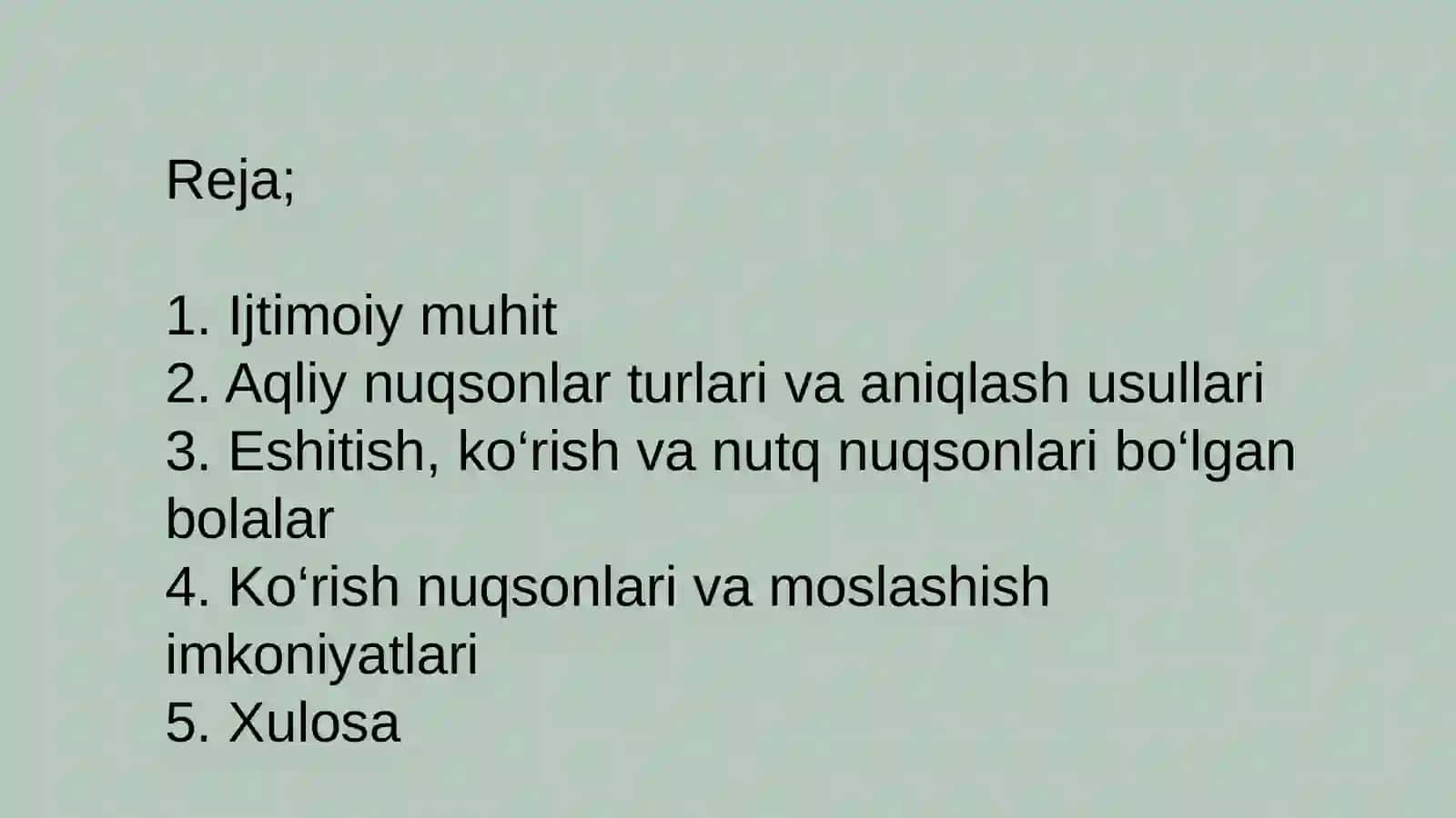 O‘zbekiston Respublikasida anomal bolalarning ijtimoiy holati 2