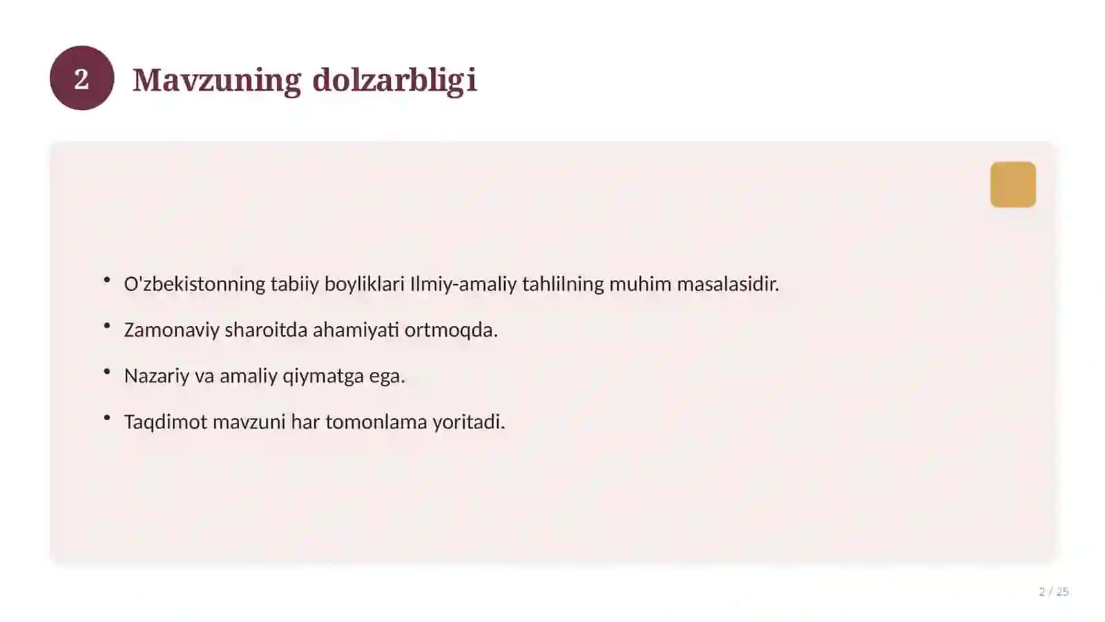 O'zbekistonning tabiiy boyliklari 2