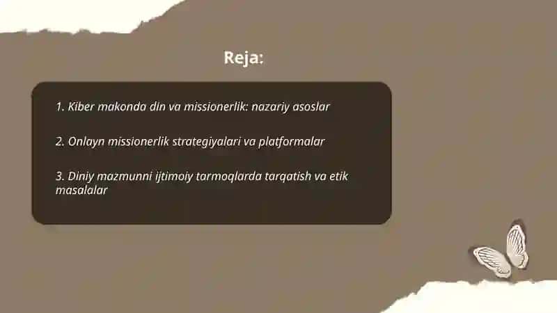 Kiber makonda din va missionerlik 2