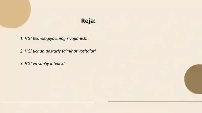HGI texnologiyasining rivojlanishi 2