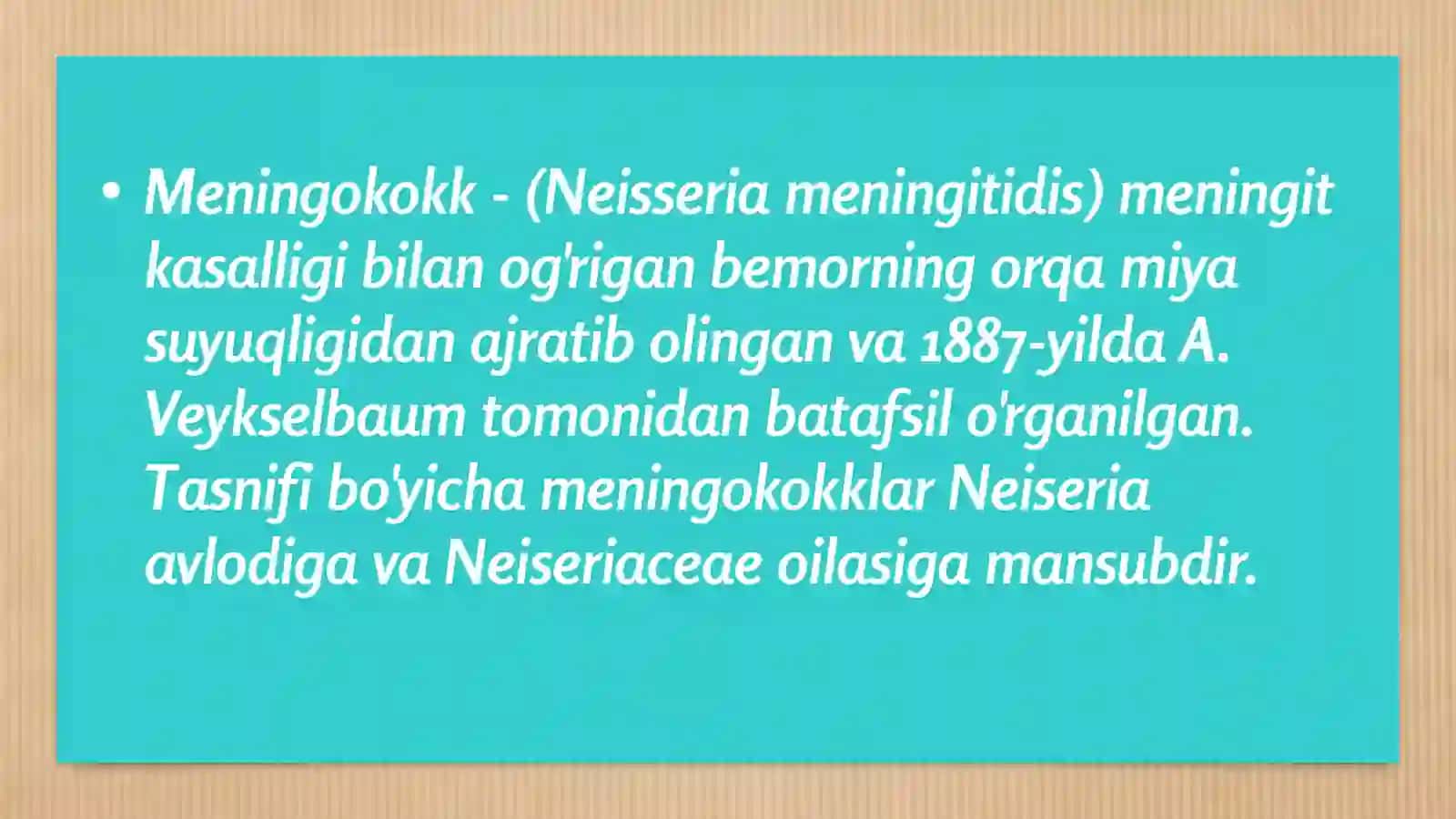 Meningokokklar va Pnevmokokklar kasalliklarining laboratoriya tashxisi 2