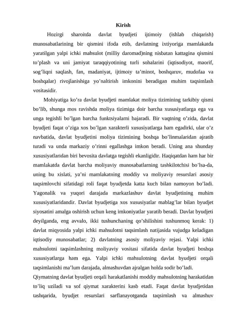 DAVLAT BYUDJETI 2