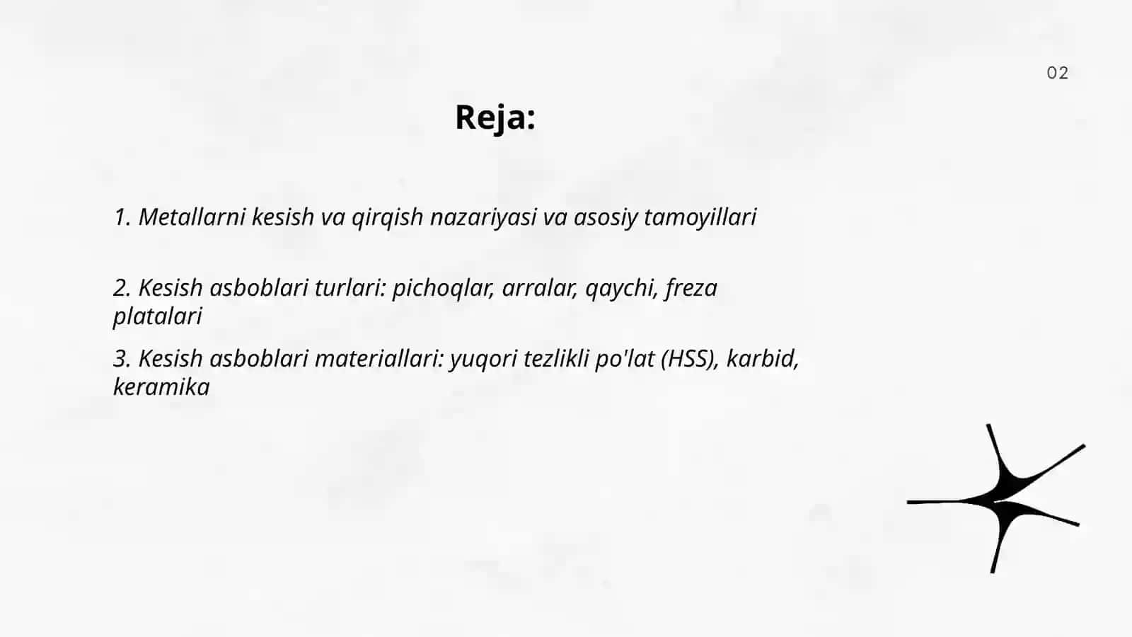 Metallarni kesish va qirqish 2