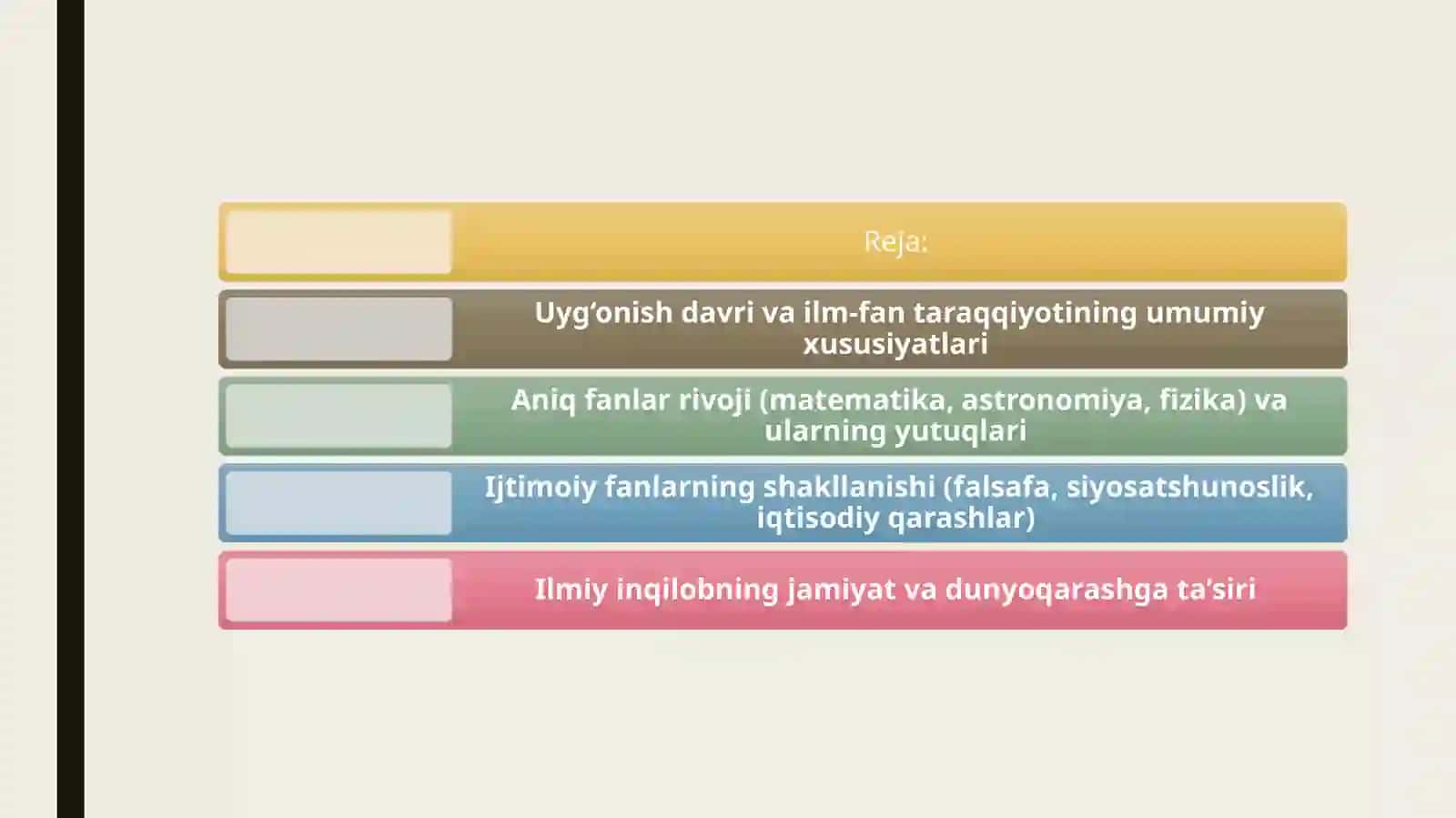 XVI – XVII asrlarda aniq vai ijtimoiy fanlarning rivojlanishi 2