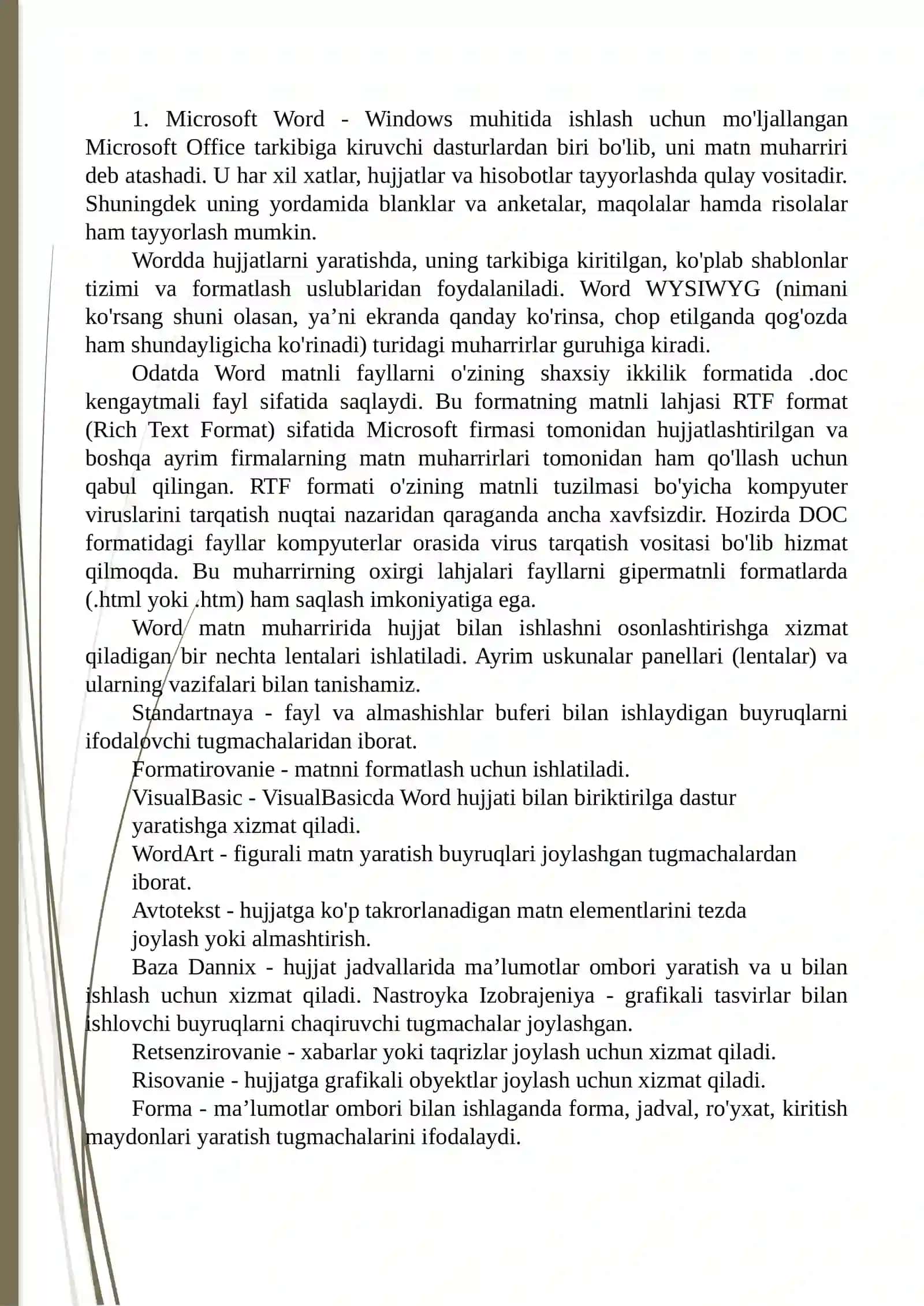Microsoft Word 2