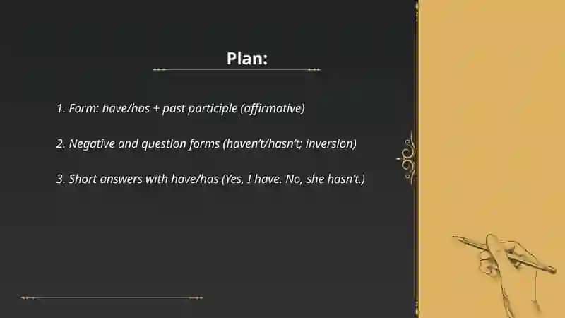 Grammar Time. Present Perfect tense 2