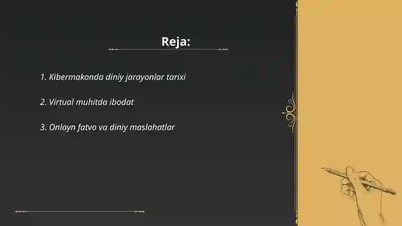 Kibermakonda diniy jarayonlar 2