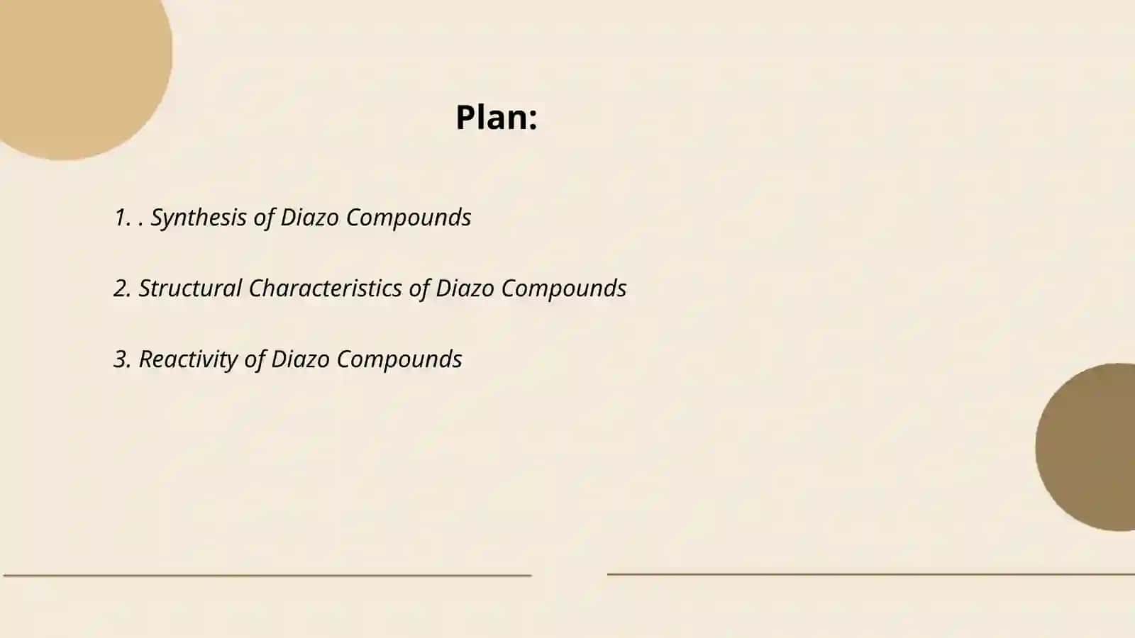 Synthesis of Diazo Compounds 2