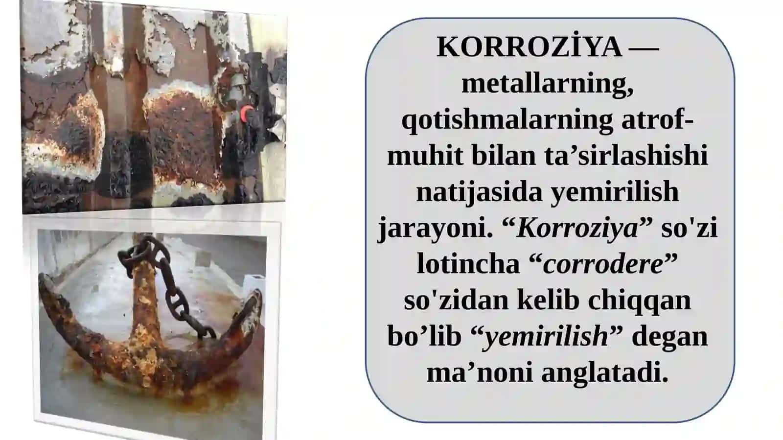 Metallar korroziyasi 2