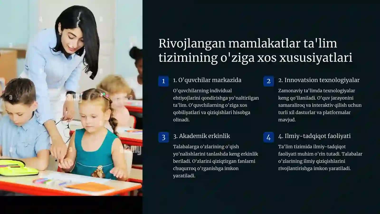 Rivojlangan Mamlakatlar Ta'lim Tizimi 2