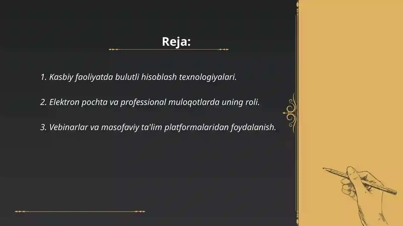 Kasbiy faoliyatda zamonaviy axborot- kommunikatsiya texnologiyalaridan foydalanish 2