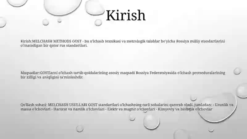 MELCHASH METHODS GOST 2