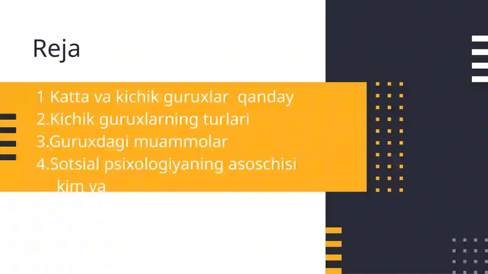 SOTSIAL PSIXOLOGIYADAGURUHLARMUAMMOSI.SOTSIAL PSIXOLOGIYADA KATTA GURUXLARNI O’RGANISH 2