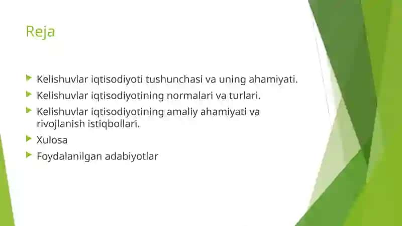 Kelishuvlar iqtisodiyoti tushunchasi va uning ahamiyati 2