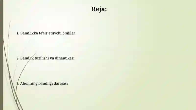 Bandlik va uning tuzilishi 2