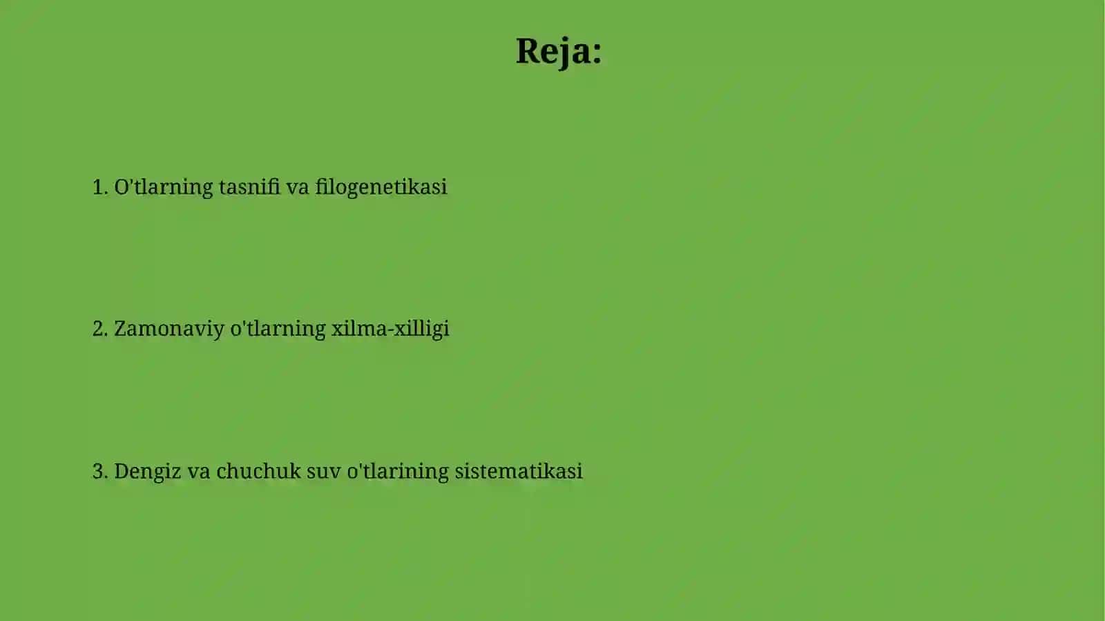 Dengiz va chuchuk suvdagi suvo‘tlarning sistematikasi 2