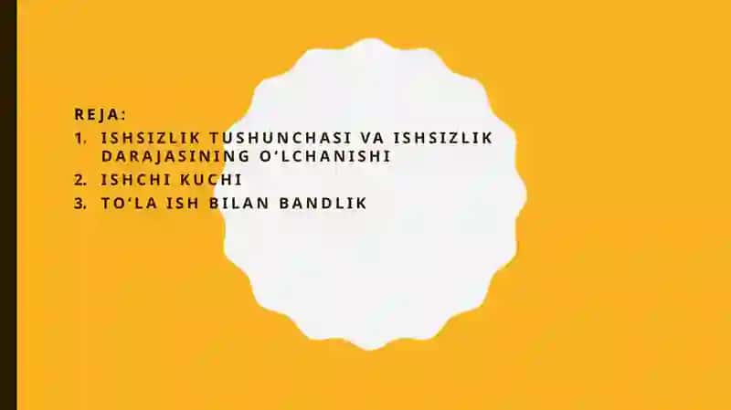 Ishsizlik tushunchasi va ishsizlik darajasini o‘lchash 2