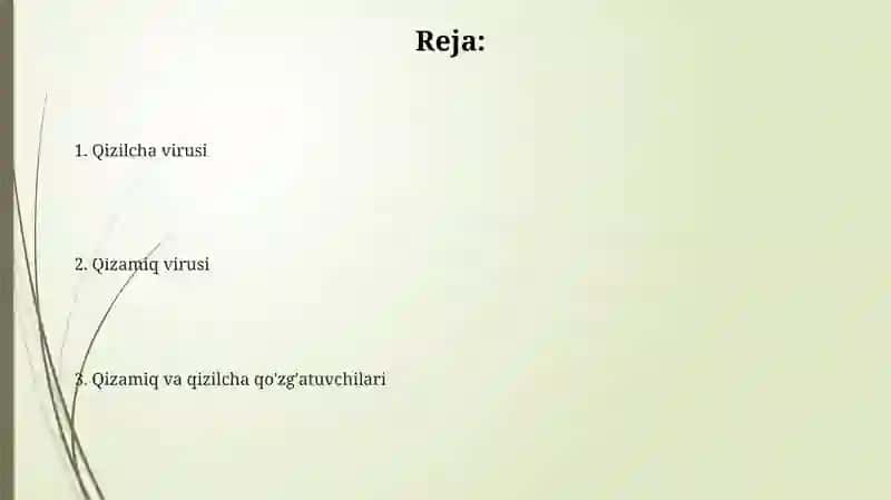 Qizamiq va qizilcha qo'zg'atuvchilari 2