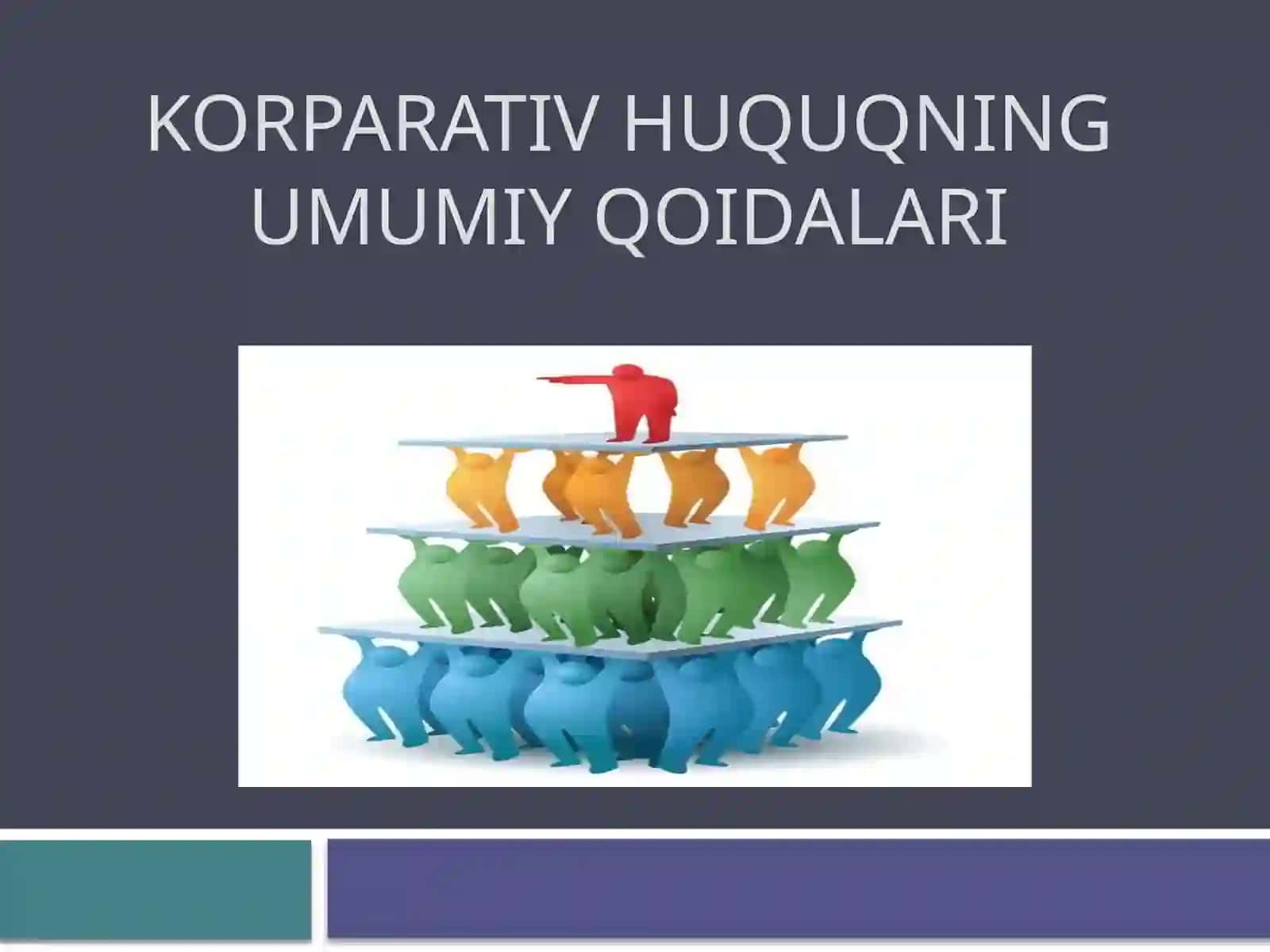 Korporativhuquqning umumiy qoidalari 2