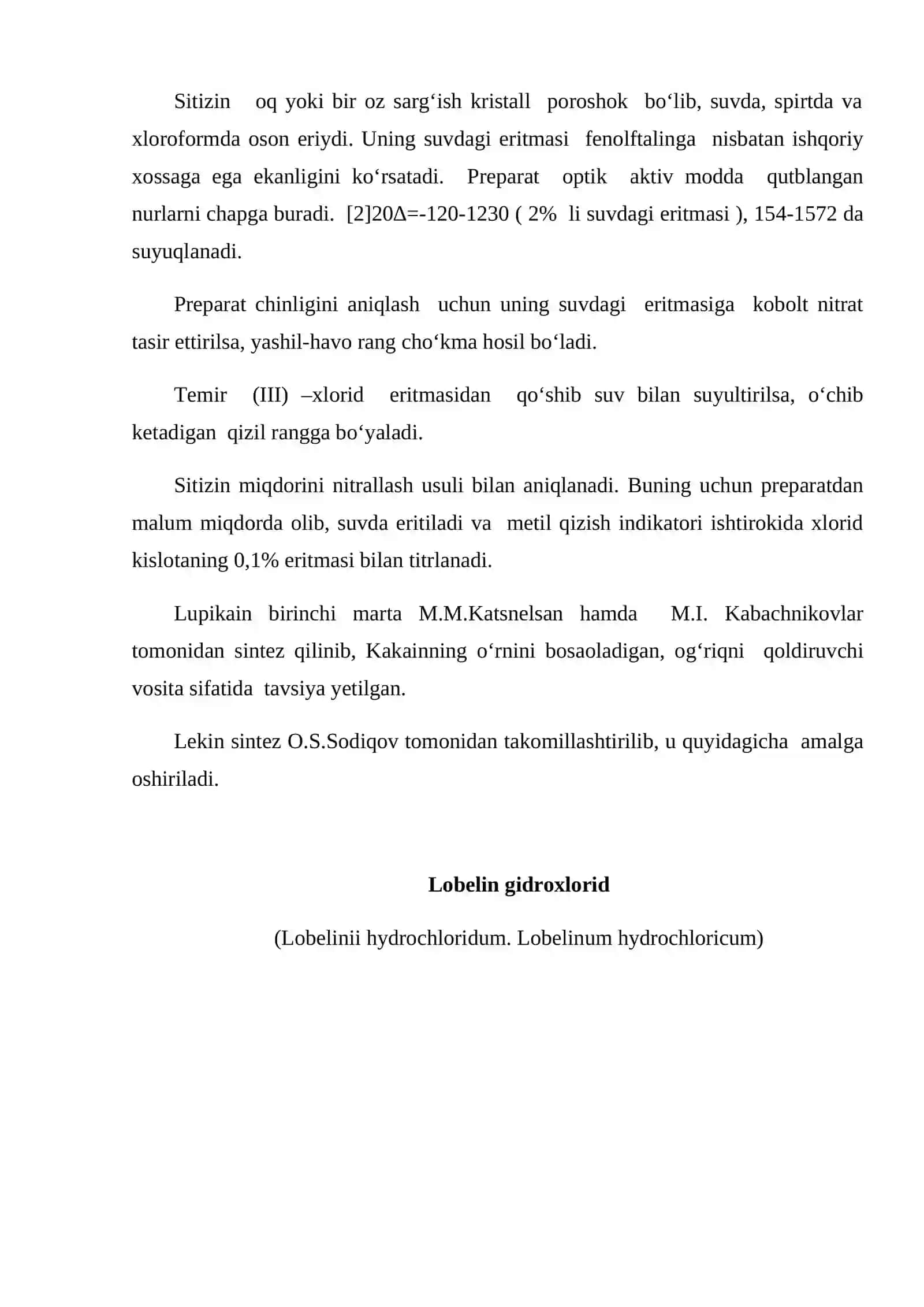 Piridin va pipiridin gruppasiga kiradigan alkaloidlar 2