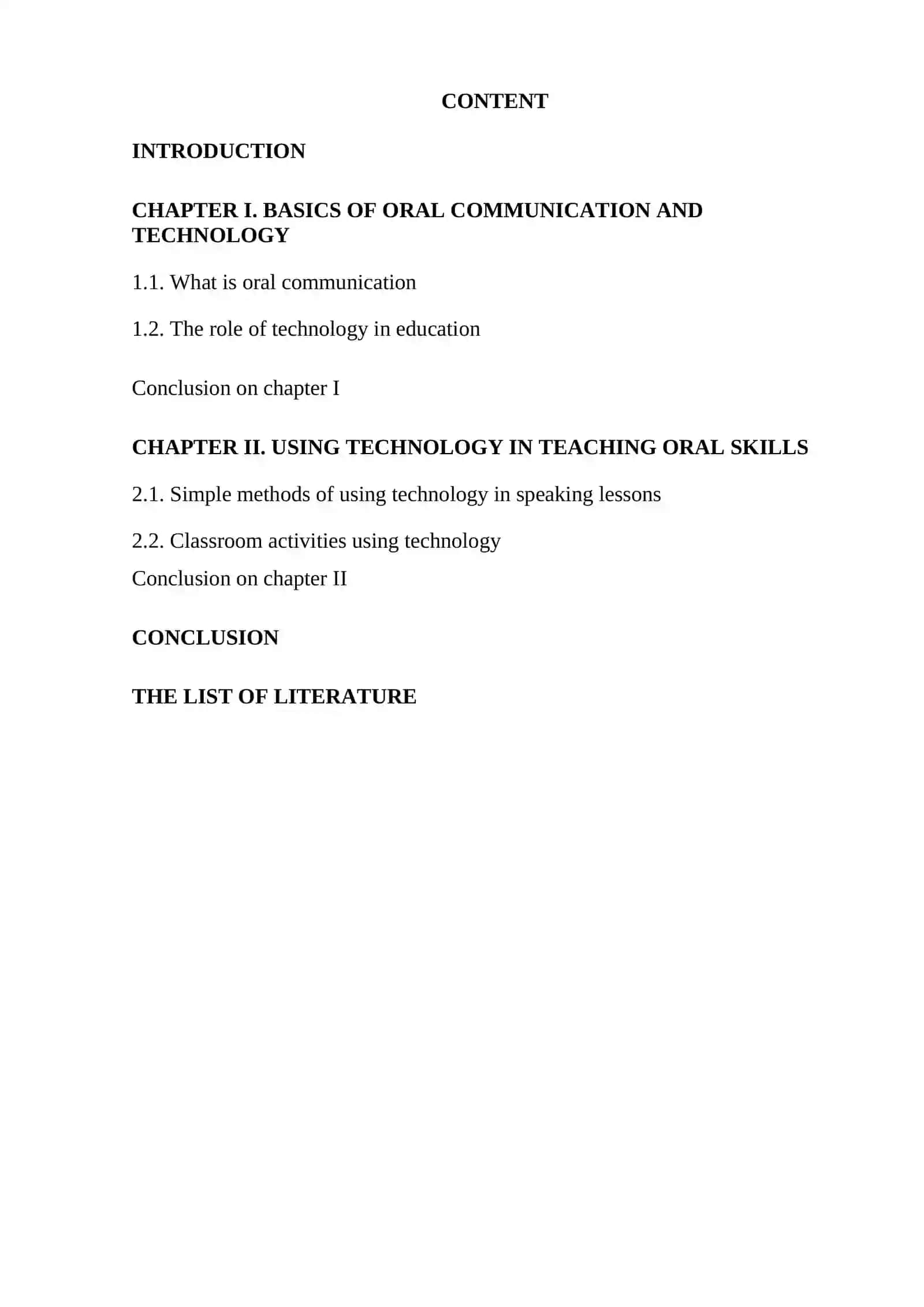 THE INFLUENCE OF TECHNOLOGY ON THE INTEGRATION OF ORAL COMMUNICATION SKILLS 2