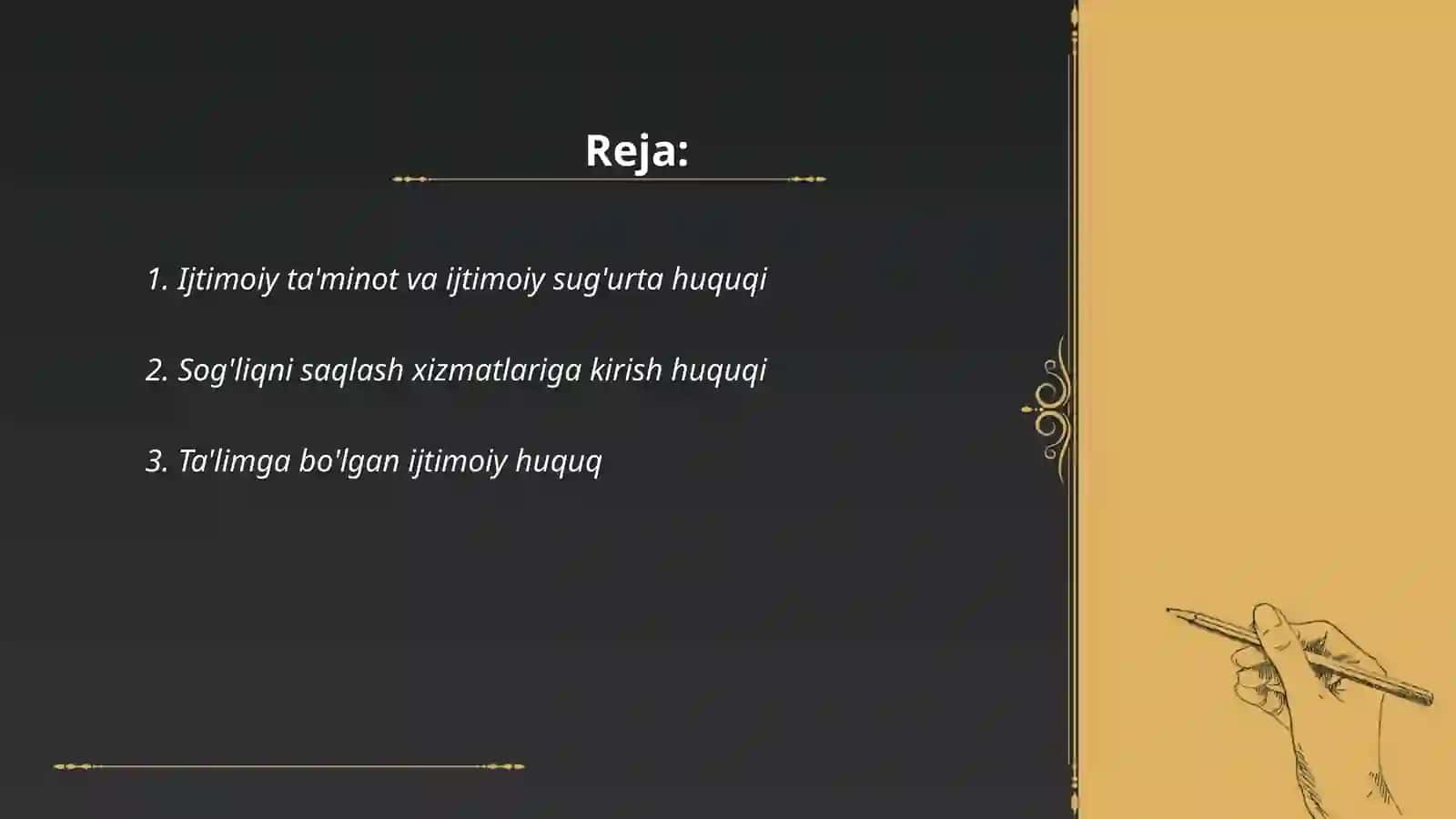 Ijtimoiy huquqlar 2