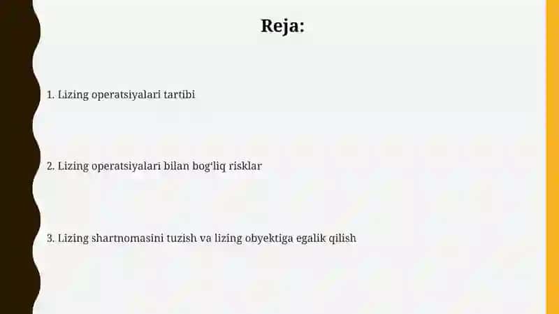 Lizing operatsiyalari tartibi 2