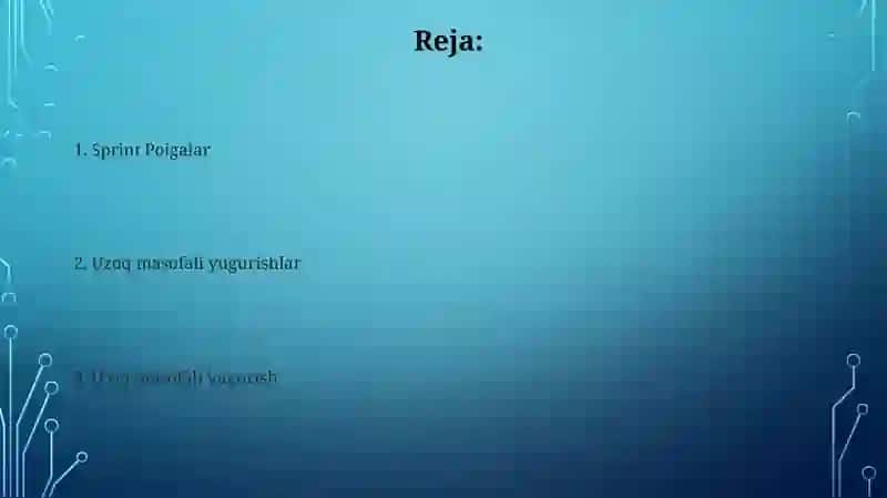 Yengil atletletikada yugurish turlari 2