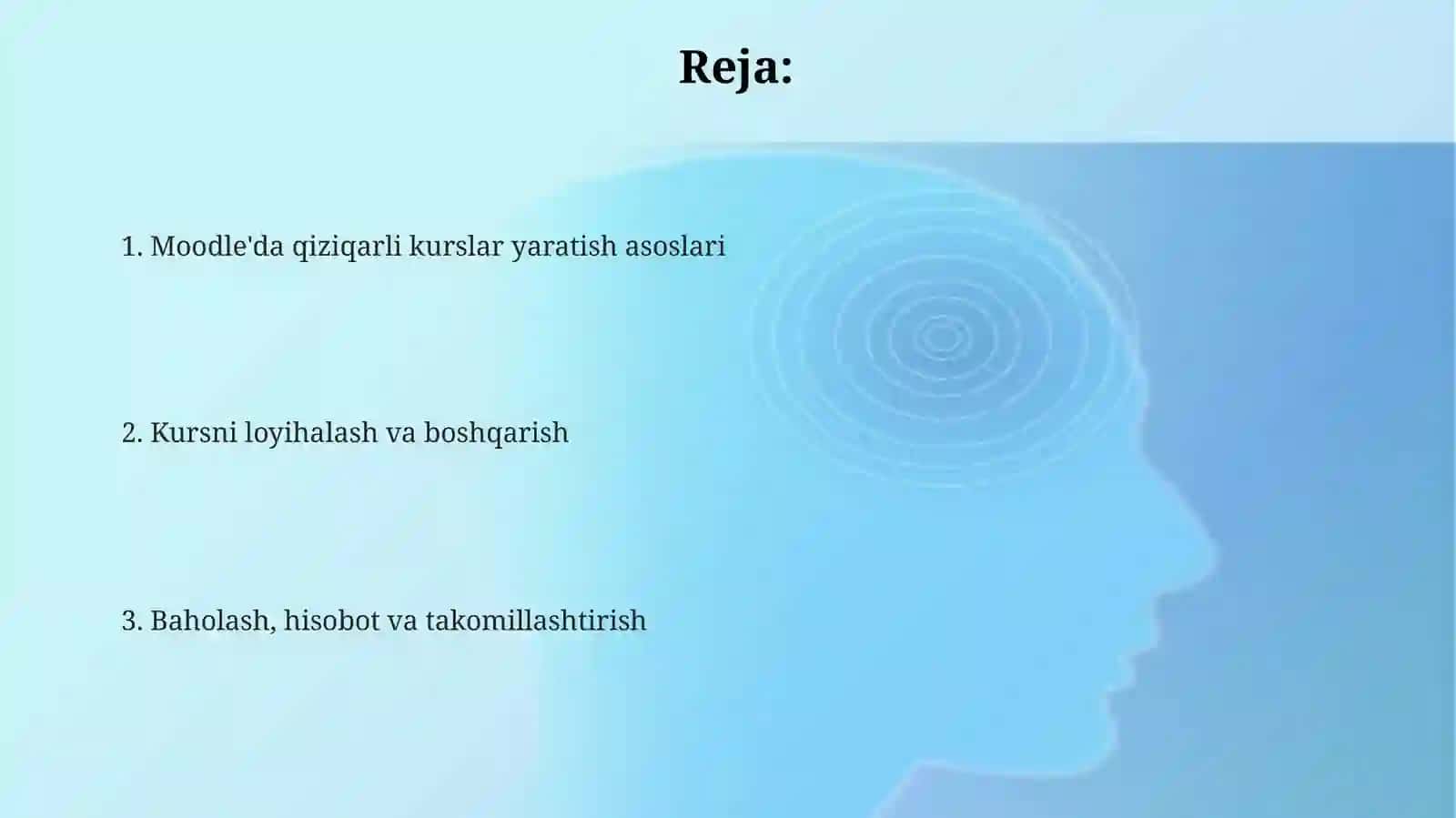 Masafaviy kurslar yaratish 2