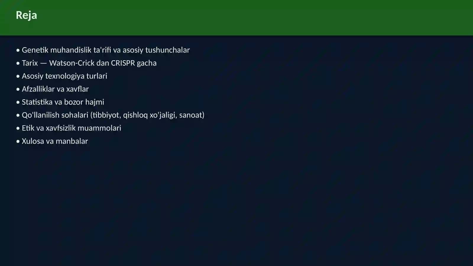 Genetik Muhandislik Ta'riflari 2
