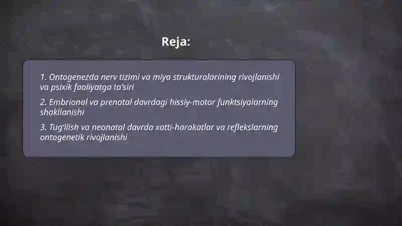 1.10 Hayvonlarning psixik faoliyatini ontagenezda rivojlanishi 2