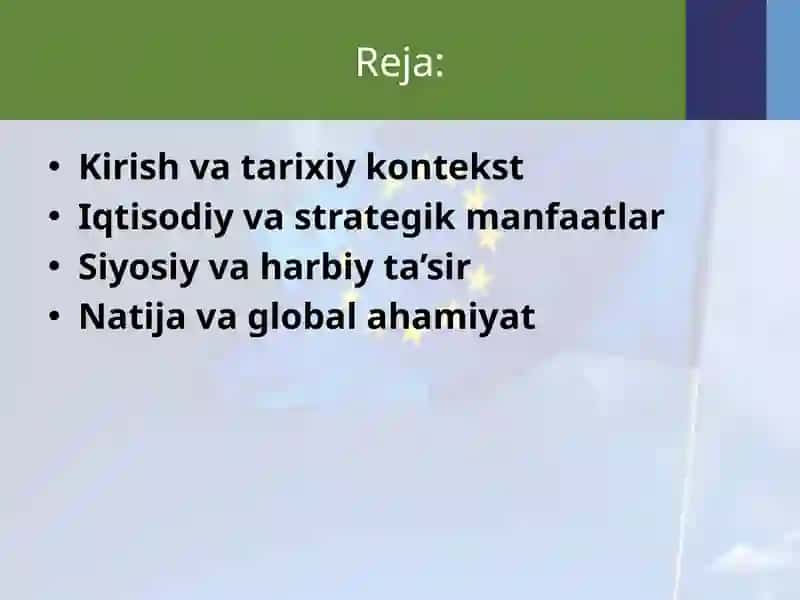 Jahontarixi fanidan tayyorlagan MUSTAQILISHI 2