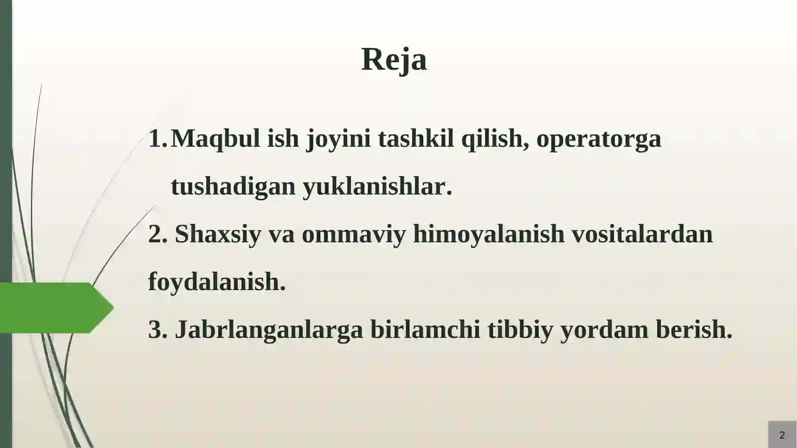 Namangan 2024 yil Reja 2