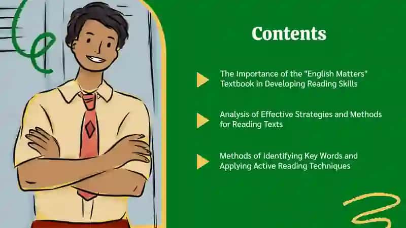 Recommendations for reading texts given in textbook "English Matters" 2