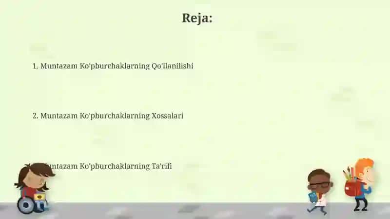 Muntazam ko'pburchaklarning hisoblashi 2