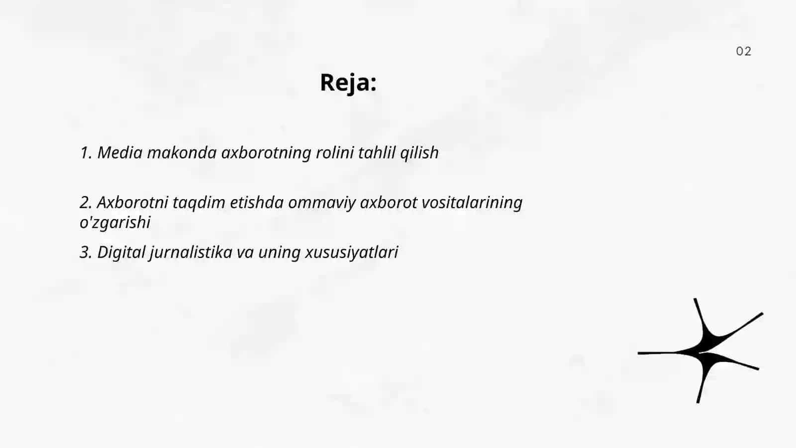 Media makonda axborotni taqdim etish 2
