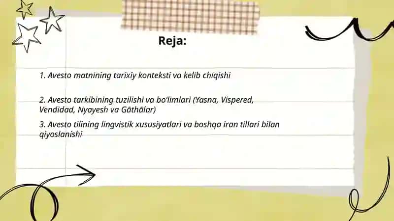 Avesto asarning tahlili 2
