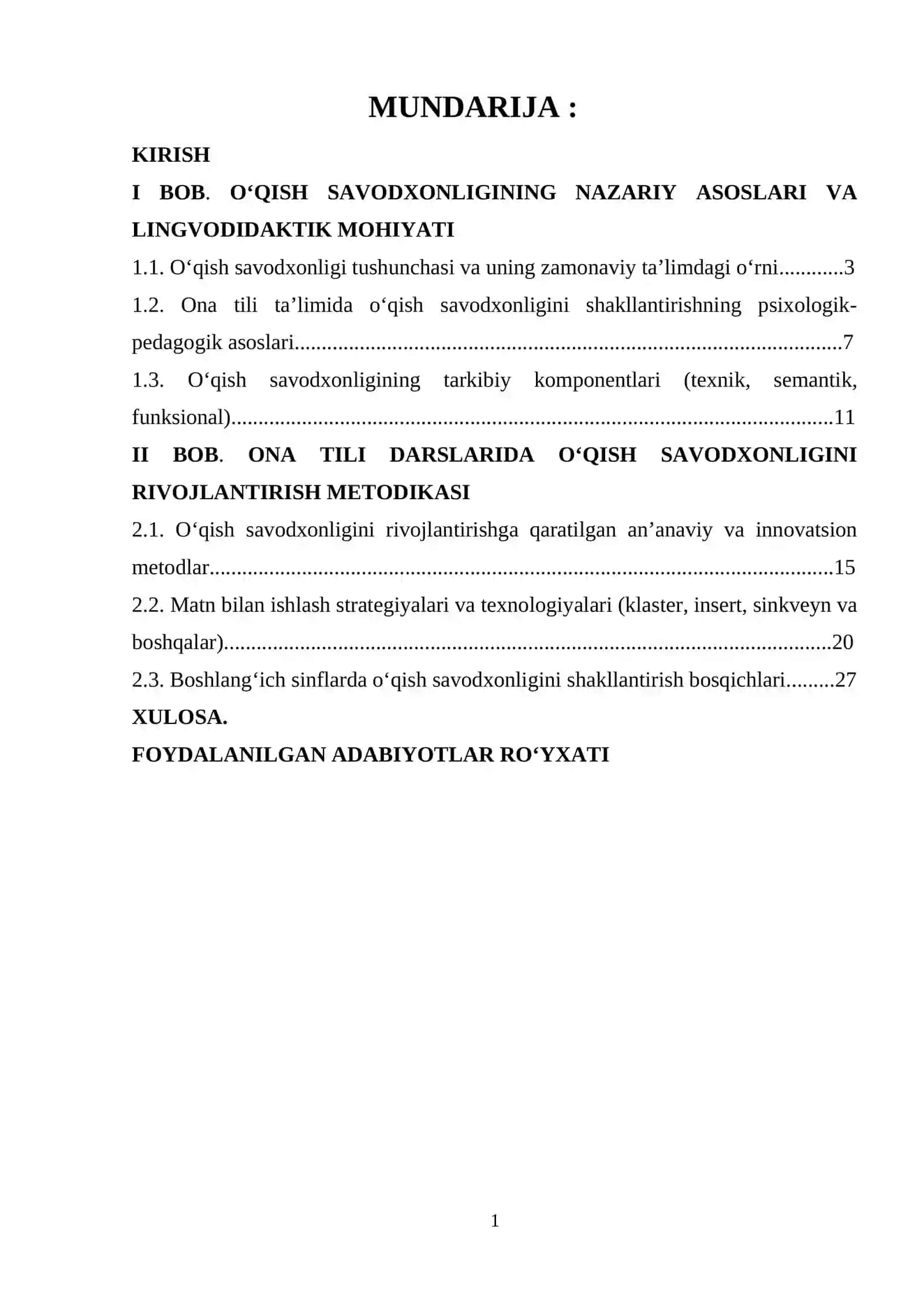 ONA TILI DARSLARIDA TAFAKKURNI RIVOJLANTIRISHGA YOʻLANTIRILGAN TOPSHIRIQLARDAN FOYDALANISH 2