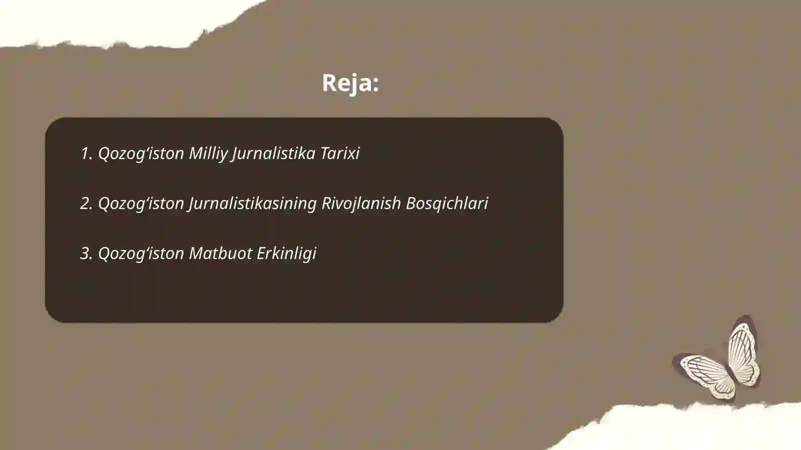 Qozog'iston Milliy Jurnalistika Tarixi 2
