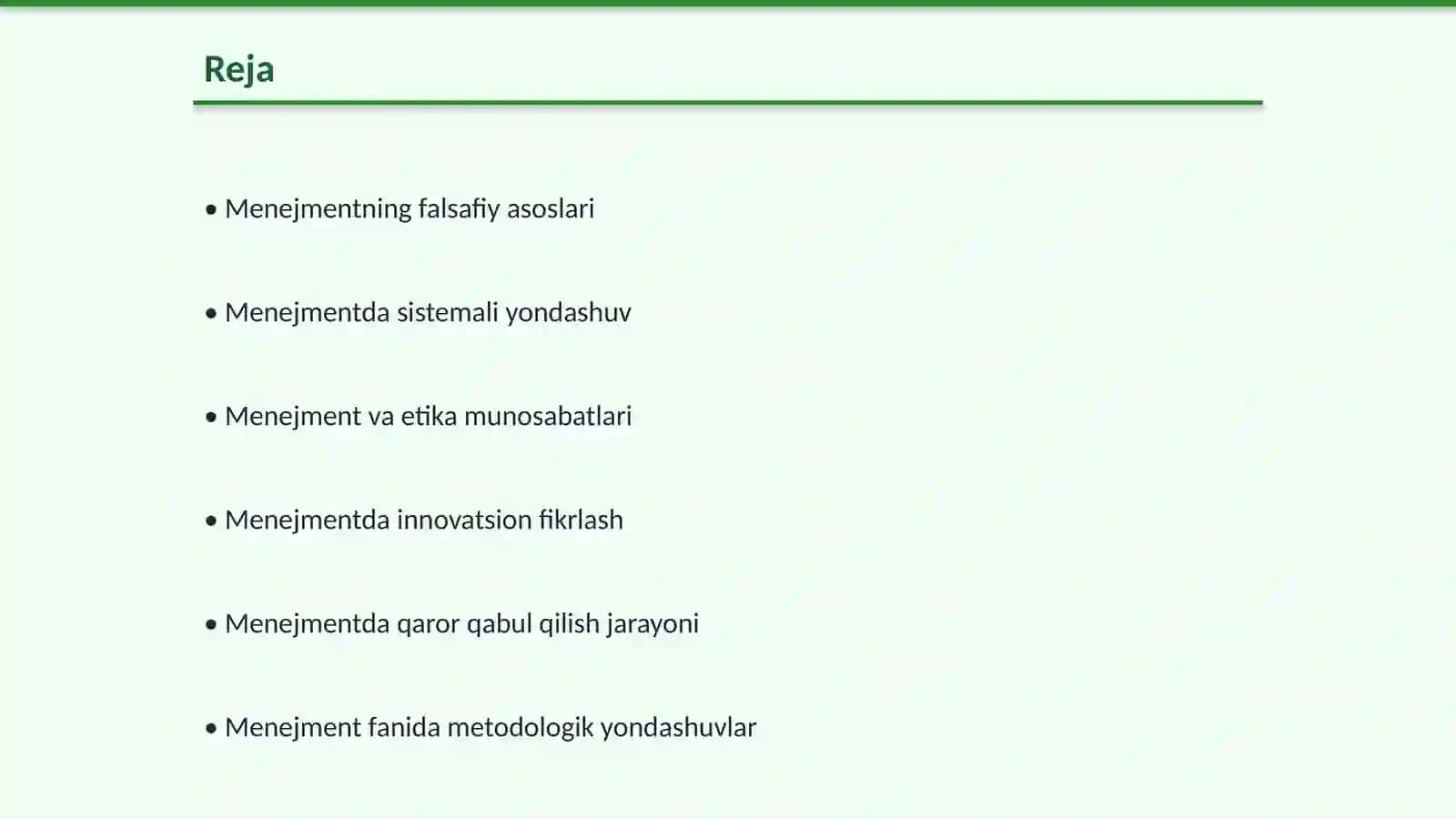 Menejment fanining umumfalsafiy usullari 2